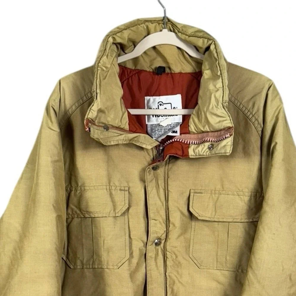 Vintage 70s Woolrich Mens Down Chore Coat Size XL Barn Utility Farm Outdoors